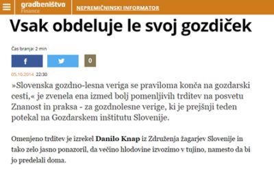 Vsak obdeluje le svoj gozdiček