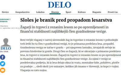 Sloles je branik pred propadom lesarstva